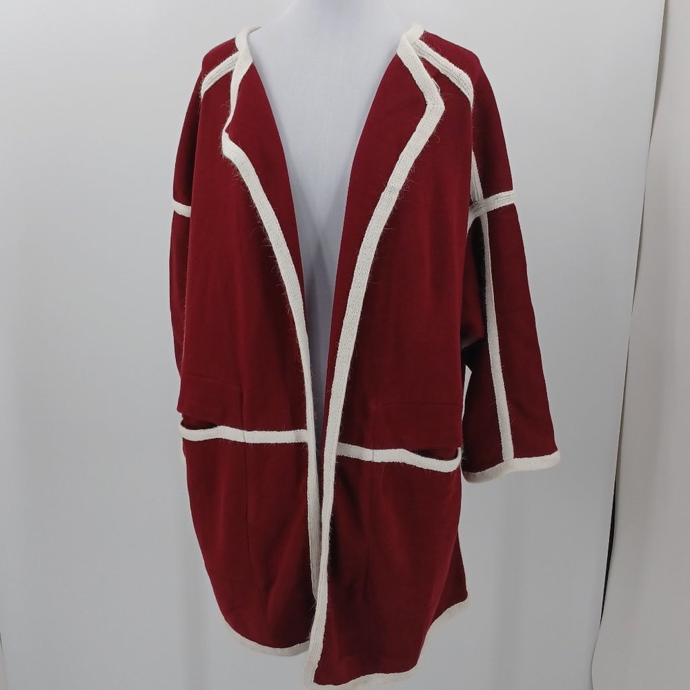 Chloe Angora Wool Blanket Coat Sweater Jacket SZ S Made In Italy.